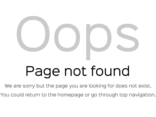 404 Error -  Page not found